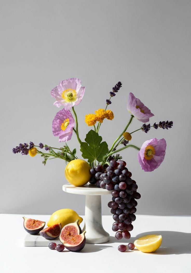 A medium seasonal bouquet