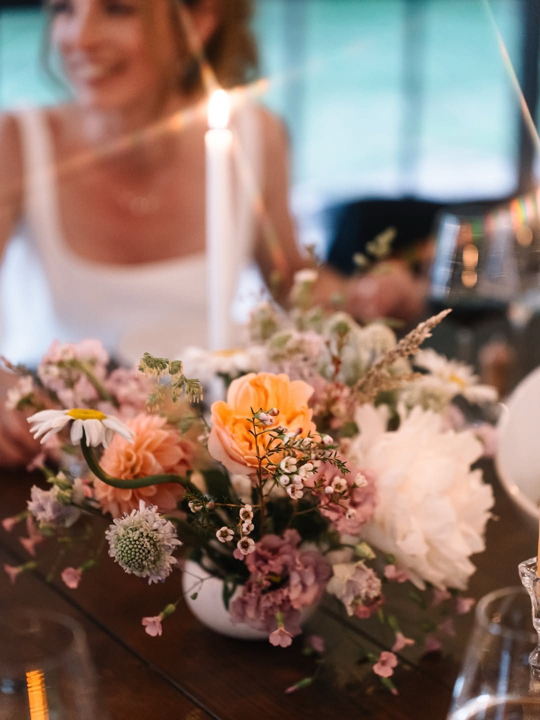 Flowers composed for a friends' wedding